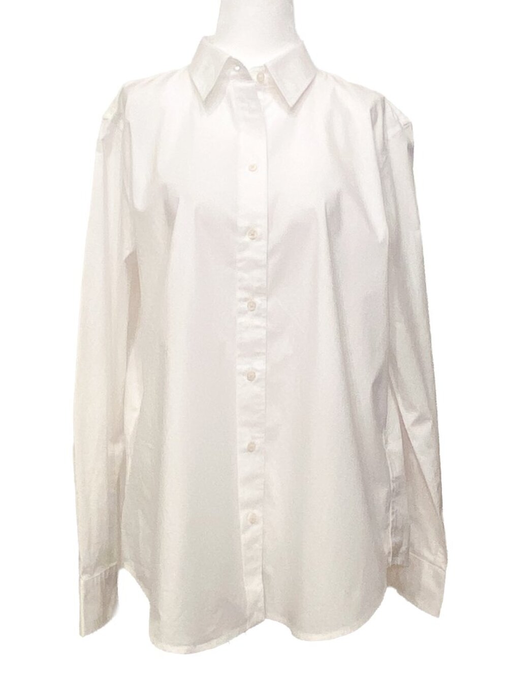 LAUREN Ralph Lauren Classic Fit Easy Care Cotton Button-Down White Shirt XL